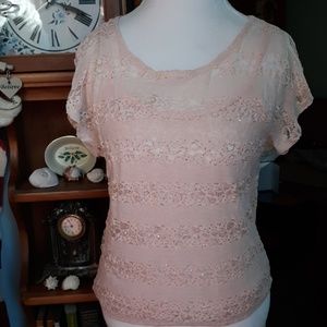 Eyelash Couture short sleeved top